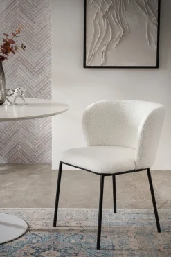 Eetkamerstoelen^Huisenthuis Stoel Iggy Wit – Set van 2