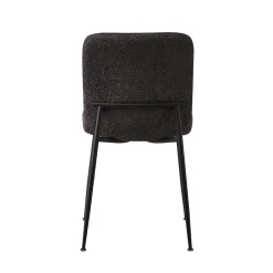 Eetkamerstoelen^Huisenthuis Stoel James Bouclé – Set van 2 Grijs