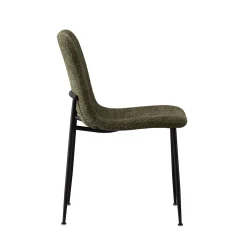Eetkamerstoelen^Huisenthuis Stoel James Bouclé – Set van 2 Groen