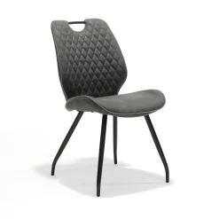 Eetkamerstoelen^Huisenthuis Stoel Job – Set van 4 Antraciet