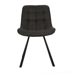Eetkamerstoelen^Huisenthuis Stoel Johanna Donkergrijs – Set van 2