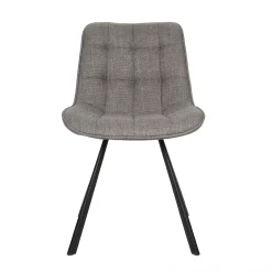 Eetkamerstoelen^Huisenthuis Stoel Johanna Lichtgrijs – Set van 2