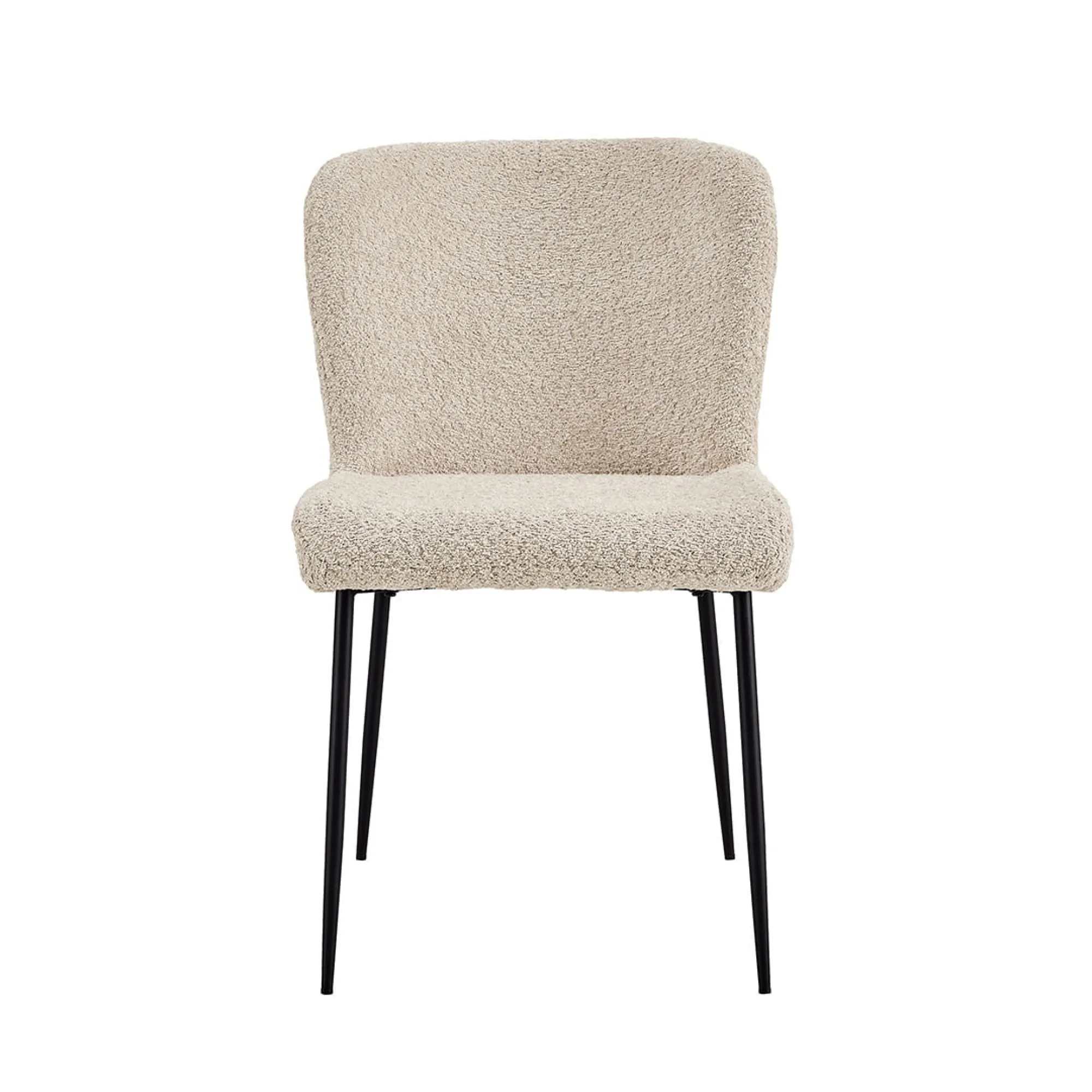 Eetkamerstoelen^Huisenthuis Stoel Jolie Bouclé – Set van 2 Beige