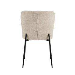 Eetkamerstoelen^Huisenthuis Stoel Jolie Bouclé – Set van 2 Beige