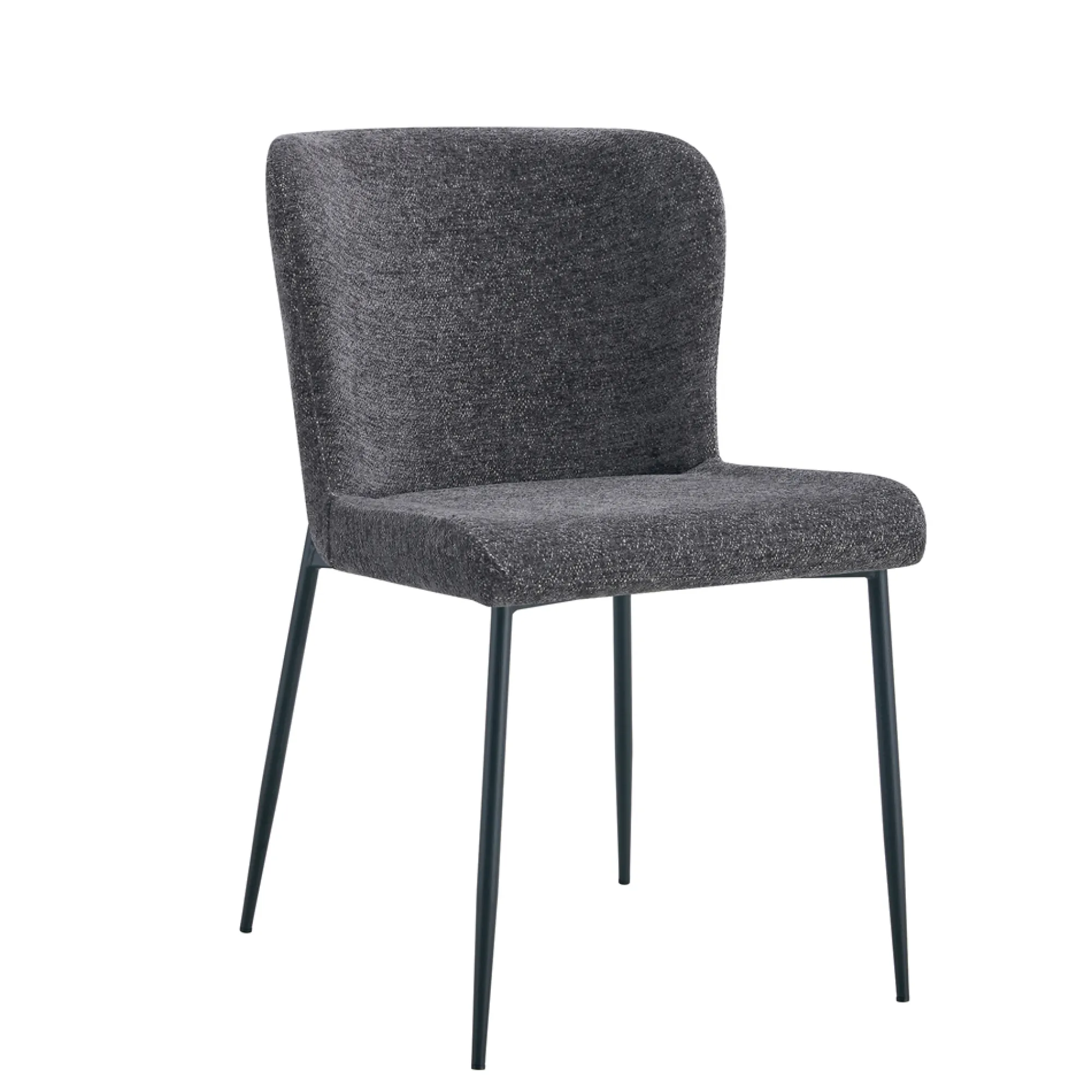Eetkamerstoelen^Huisenthuis Stoel Jolie Donkergrijs – Set van 2