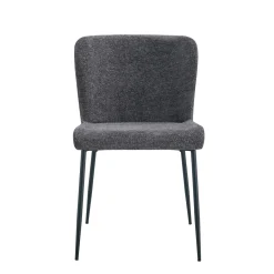 Eetkamerstoelen^Huisenthuis Stoel Jolie Donkergrijs – Set van 2