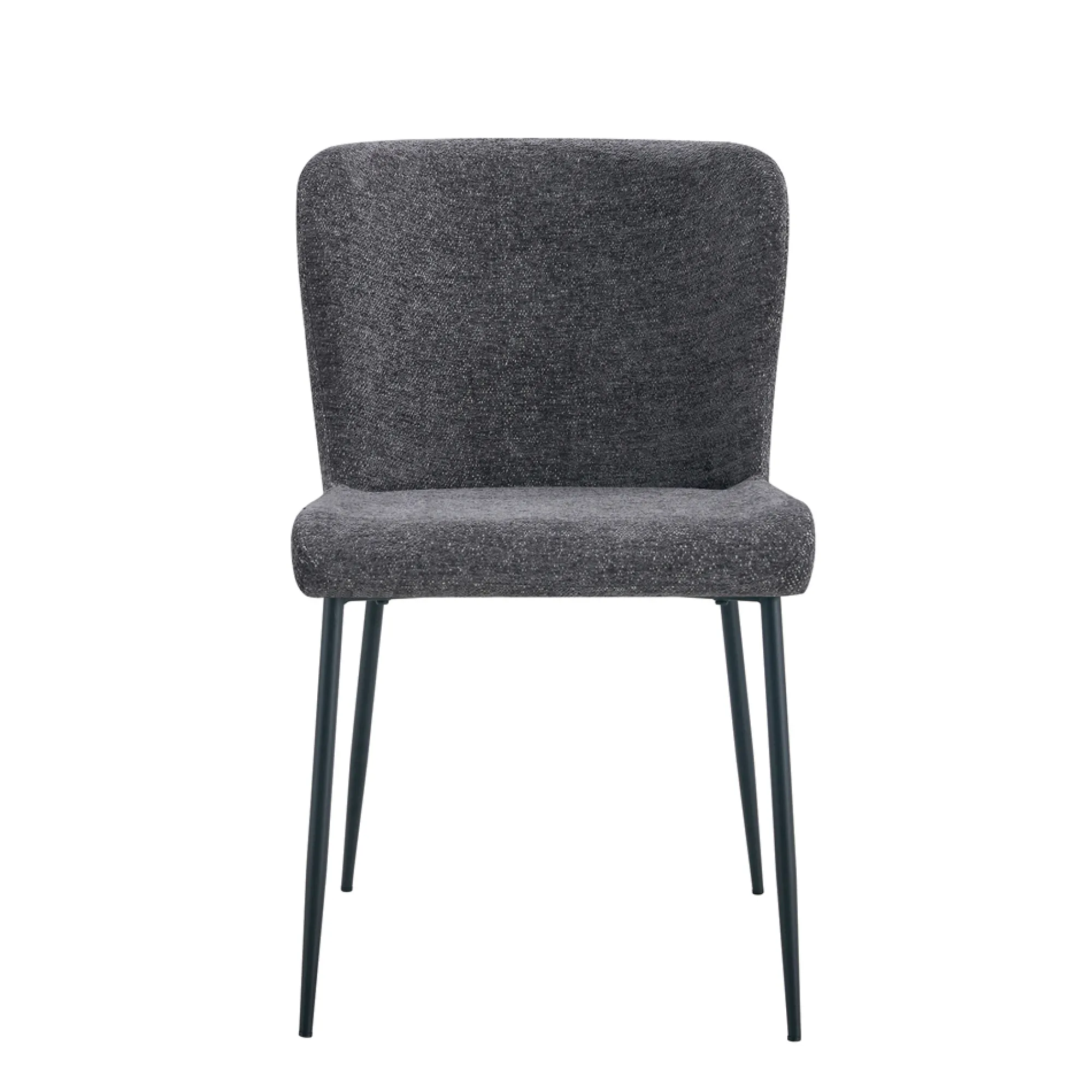 Eetkamerstoelen^Huisenthuis Stoel Jolie Donkergrijs – Set van 2