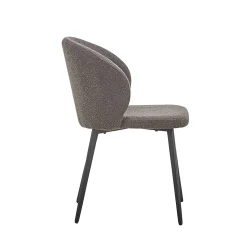 Eetkamerstoelen^Huisenthuis Stoel Lena Bouclé – Set van 2 Grijs
