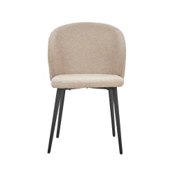 Eetkamerstoelen^Huisenthuis Stoel Lena Bouclé – Set van 2 Zand