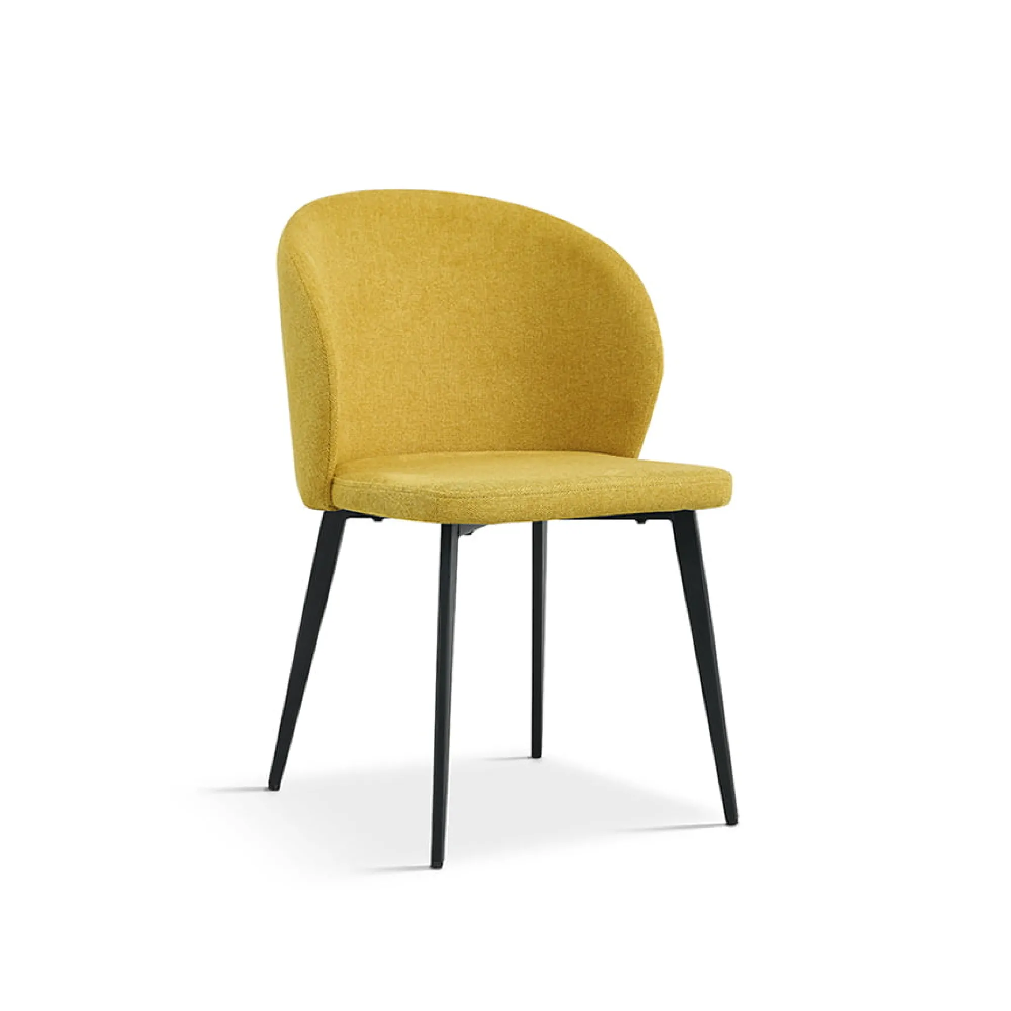 Eetkamerstoelen^Huisenthuis Stoel Lena – Set van 4 Geel