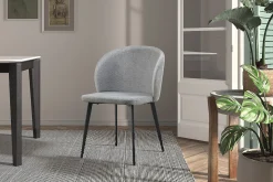 Eetkamerstoelen^Huisenthuis Stoel Lena – Set van 4 Lichtgrijs