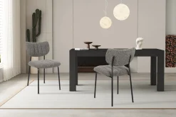 Eetkamerstoelen^Huisenthuis Stoel Lidy Donkergrijs – Set van 2