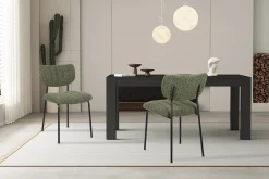Eetkamerstoelen^Huisenthuis Stoel Lidy Groen – Set van 2