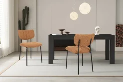 Eetkamerstoelen^Huisenthuis Stoel Lidy Oranje – Set van 2