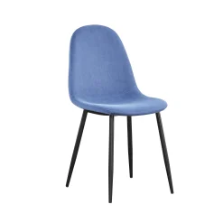 Eetkamerstoelen^Huisenthuis Stoel Lola – Set van 4 Blauw