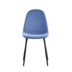 Eetkamerstoelen^Huisenthuis Stoel Lola – Set van 4 Blauw