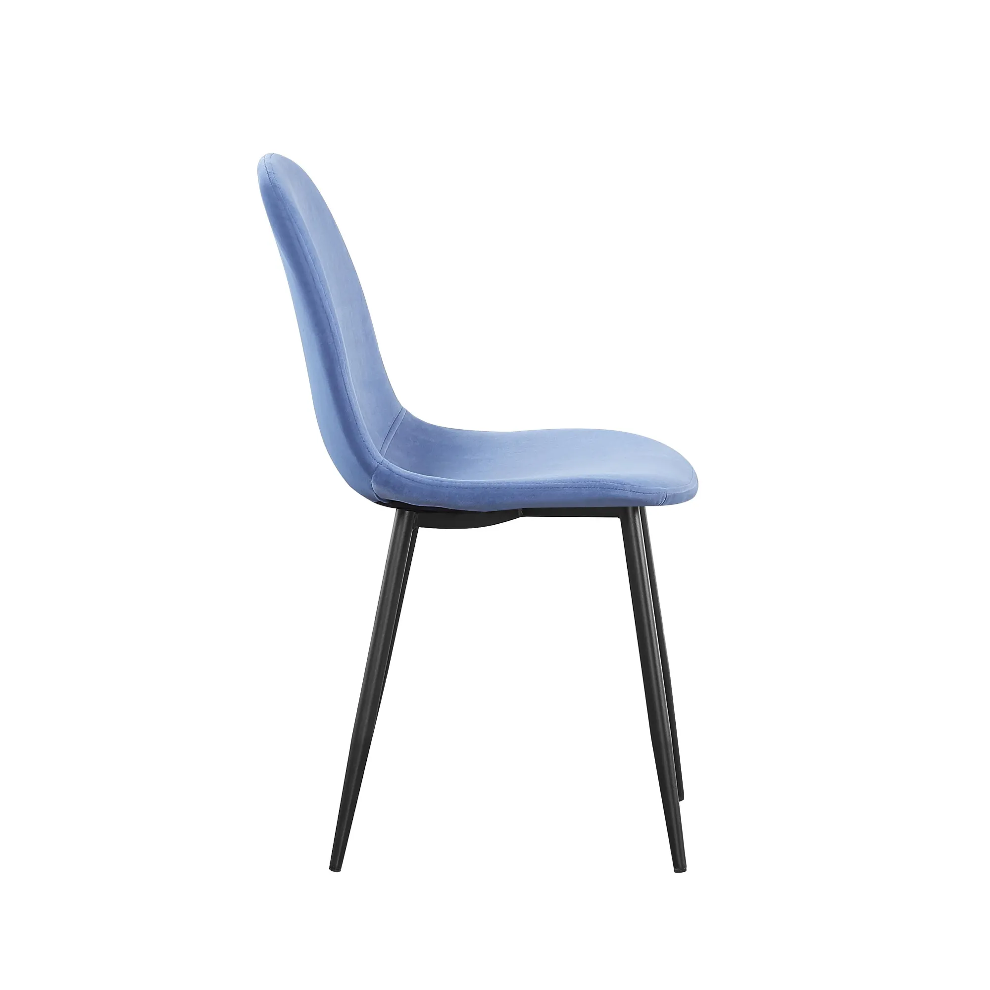 Eetkamerstoelen^Huisenthuis Stoel Lola – Set van 4 Blauw