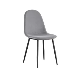 Eetkamerstoelen^Huisenthuis Stoel Lola – Set van 4 Grijs