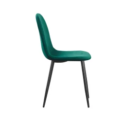 Eetkamerstoelen^Huisenthuis Stoel Lola – Set van 4 Groen