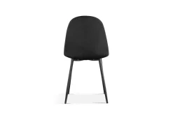 Eetkamerstoelen^Huisenthuis Stoel Lola – Set van 4 Zwart