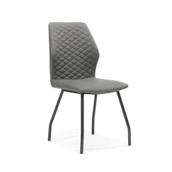 Eetkamerstoelen^Huisenthuis Stoel Louise – Set van 4 Antraciet