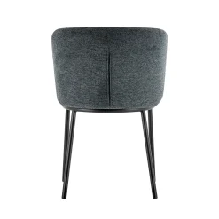 Eetkamerstoelen^Huisenthuis Stoel Lynn – Set van 2 Donkergrijs