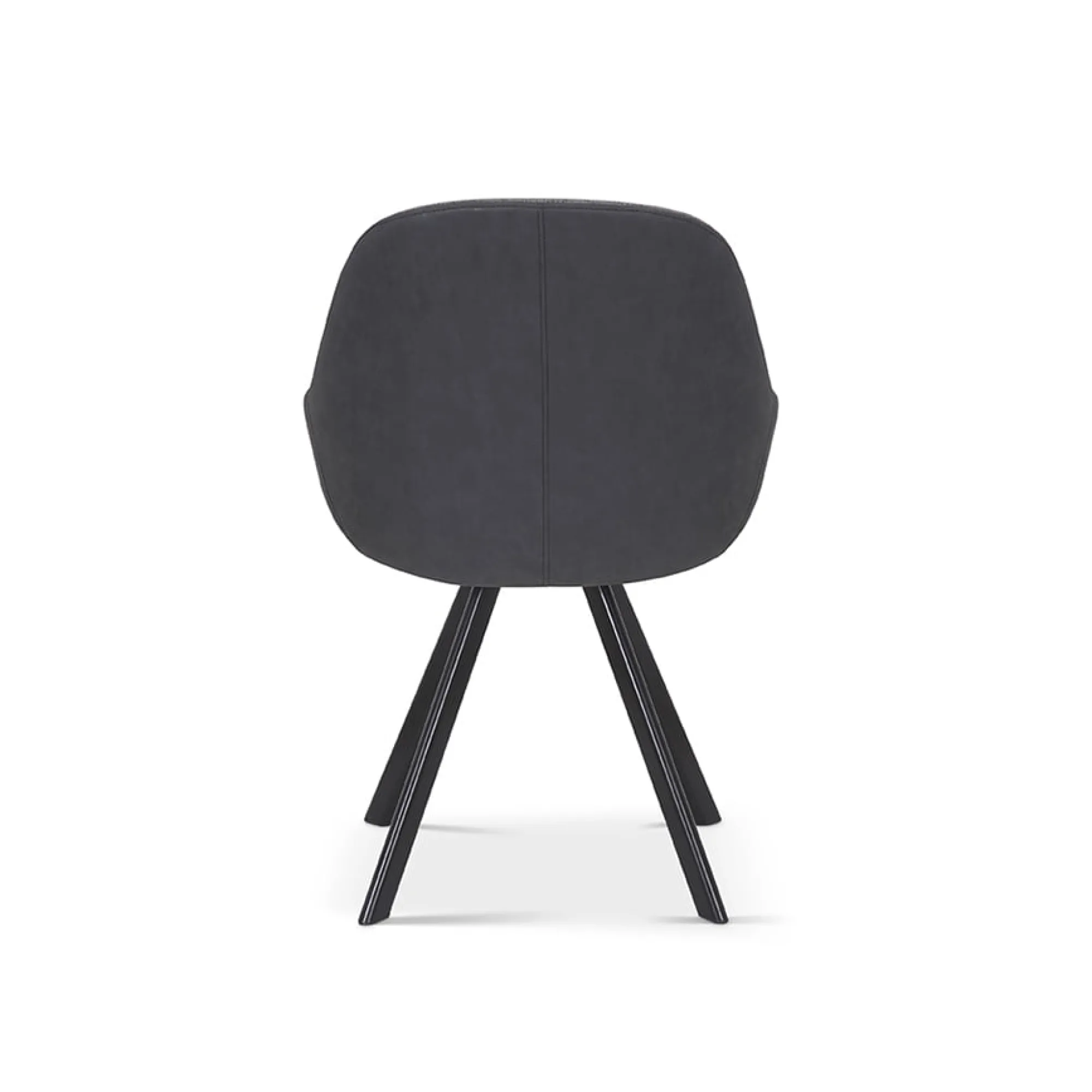 Eetkamerstoelen^Huisenthuis Stoel Malou Grijs-Donkergrijs – Set van 2 Donkergrijs, Grijs