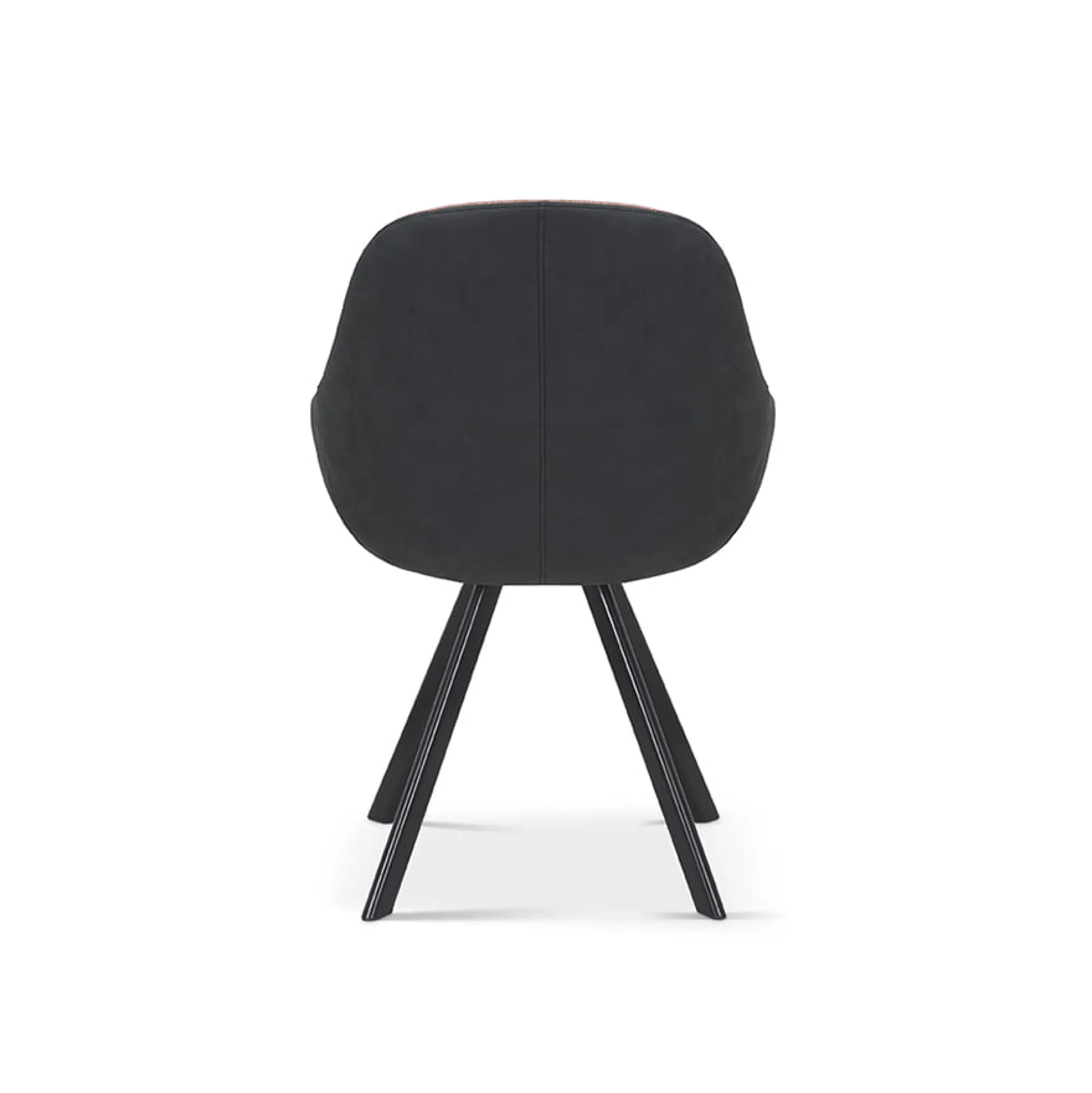 Eetkamerstoelen^Huisenthuis Stoel Malou Roze-Donkergrijs – Set van 2 Donkergrijs, Roze