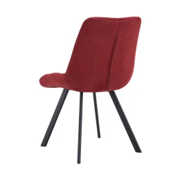 Eetkamerstoelen^Huisenthuis Stoel Margot Rood – Set van 2