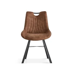 Eetkamerstoelen^Huisenthuis Stoel Marijn – Set van 2 Bruin