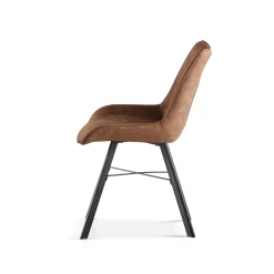 Eetkamerstoelen^Huisenthuis Stoel Marijn – Set van 2 Bruin