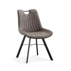 Eetkamerstoelen^Huisenthuis Stoel Marijn – Set van 2 Donkergrijs
