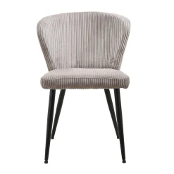 Eetkamerstoelen^Huisenthuis Stoel Marthe Zand Ribstof – Set van 2