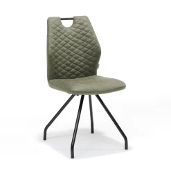 Eetkamerstoelen^Huisenthuis Stoel Mees – Set van 4 Groen
