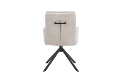 Eetkamerstoelen^Huisenthuis Stoel Mies Stof – Set van 2 Beige