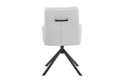 Eetkamerstoelen^Huisenthuis Stoel Mies Stof – Set van 2 Ecru