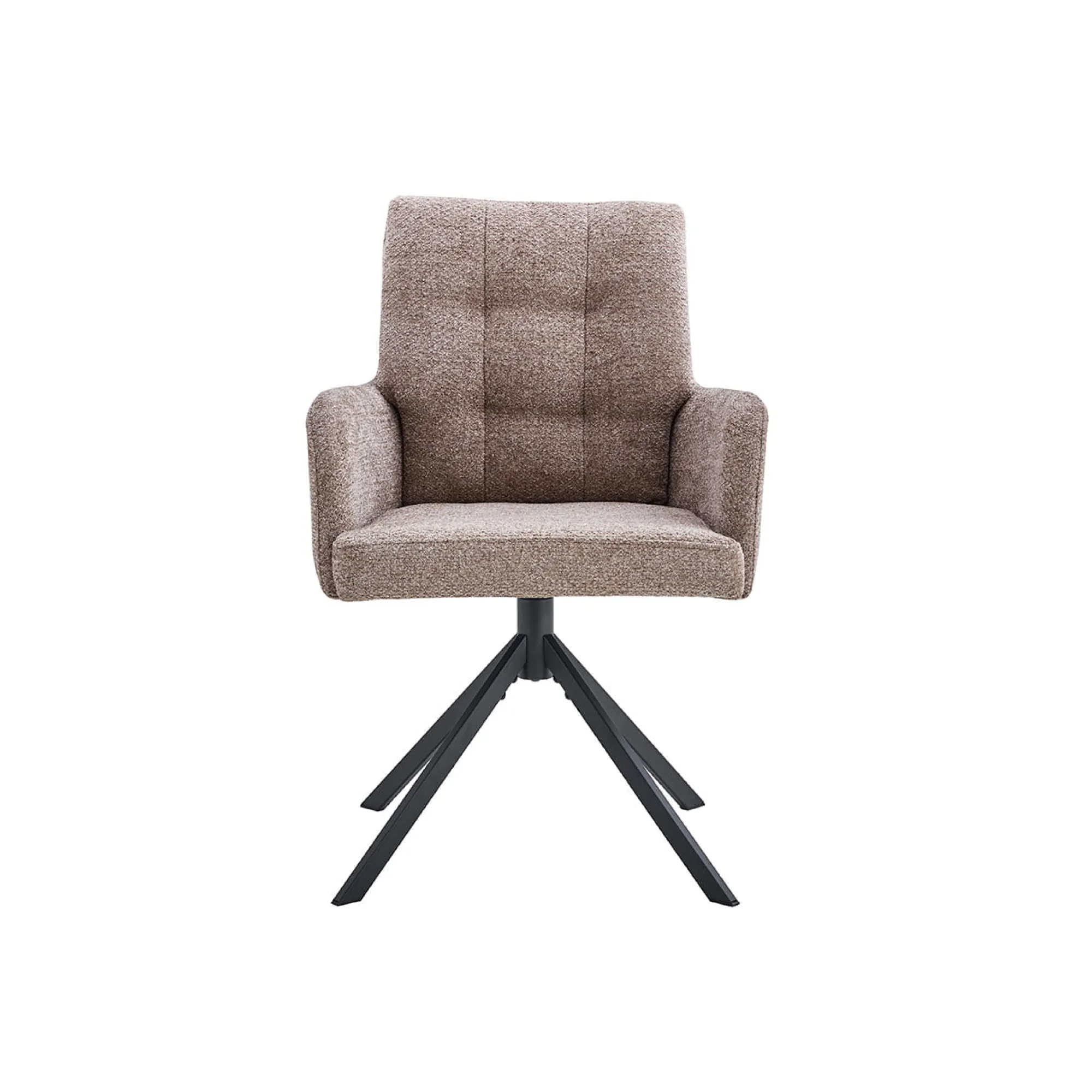 Eetkamerstoelen^Huisenthuis Stoel Mies Stof – Set van 2 Zand