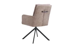 Eetkamerstoelen^Huisenthuis Stoel Mies Stof – Set van 2 Zand