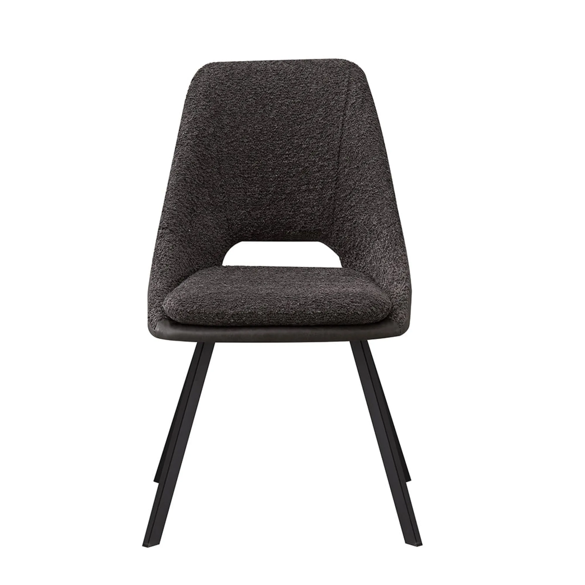 Eetkamerstoelen^Huisenthuis Stoel Nadine Bouclé – Set van 2 Grijs