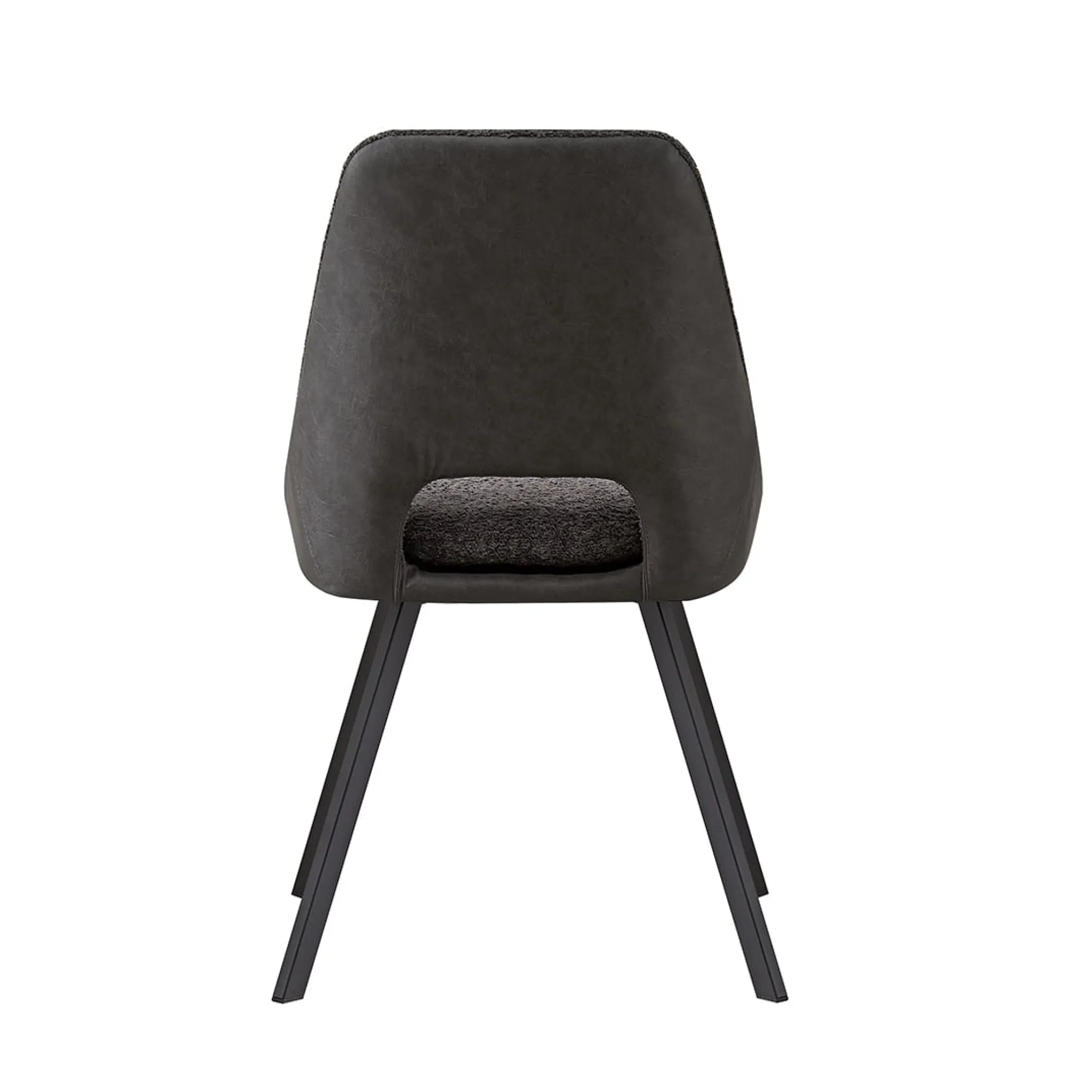 Eetkamerstoelen^Huisenthuis Stoel Nadine Bouclé – Set van 2 Grijs