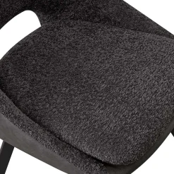 Eetkamerstoelen^Huisenthuis Stoel Nadine Bouclé – Set van 2 Grijs
