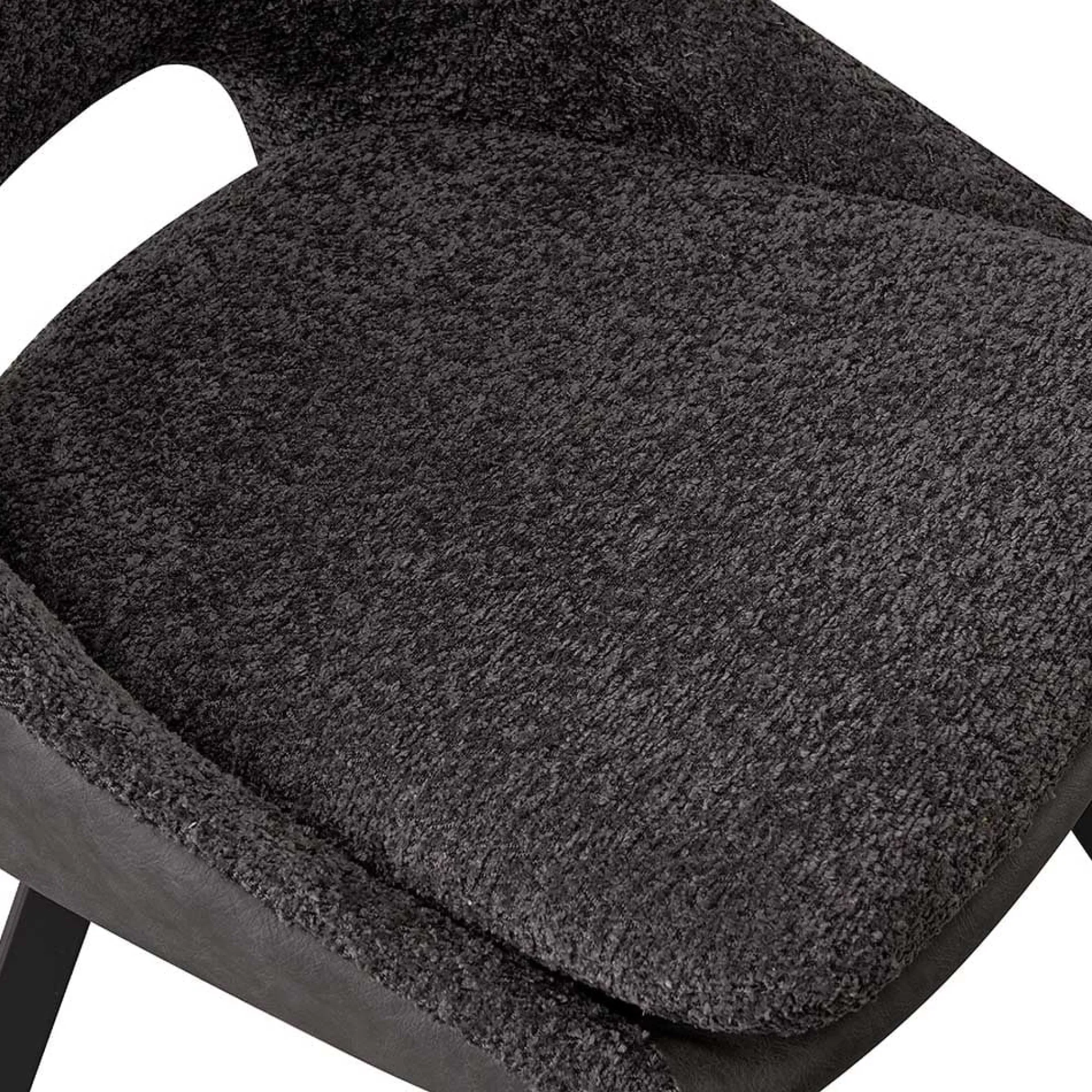 Eetkamerstoelen^Huisenthuis Stoel Nadine Bouclé – Set van 2 Grijs