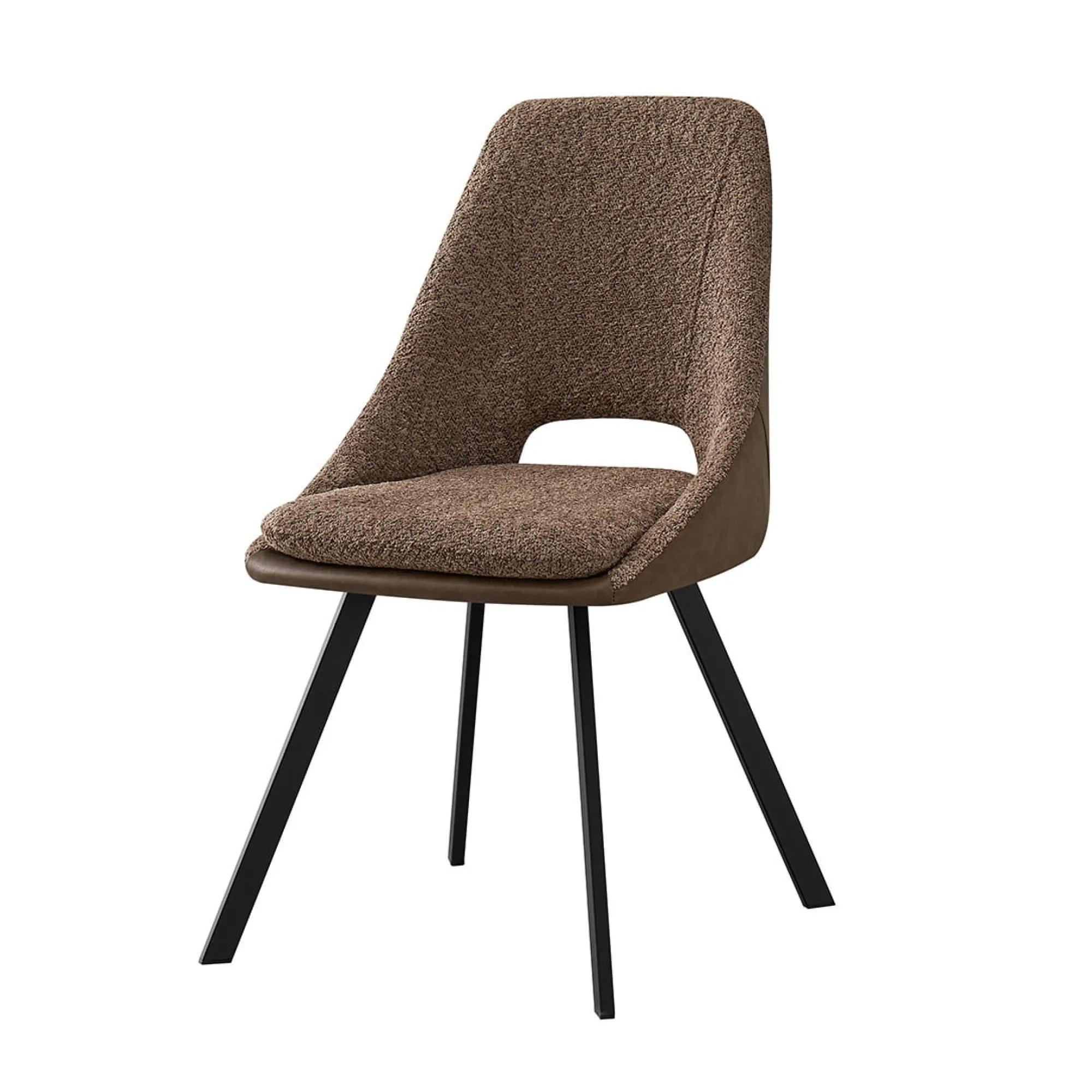 Eetkamerstoelen^Huisenthuis Stoel Nadine Bouclé – Set van 2 Zand