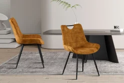 Eetkamerstoelen^Huisenthuis Stoel Nick – Set van 2 Goud