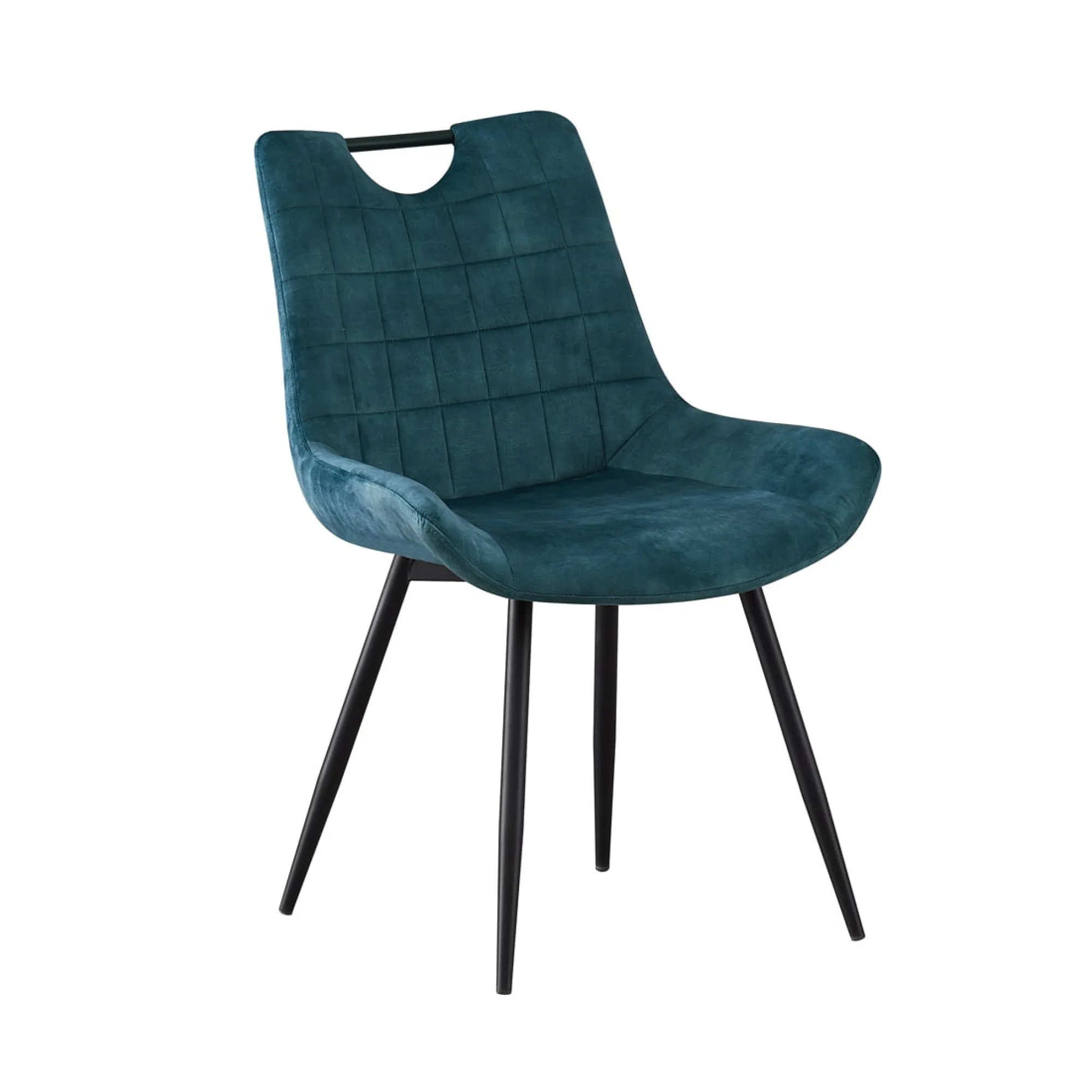 Eetkamerstoelen^Huisenthuis Stoel Nick – Set van 2 Petrol