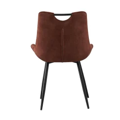 Eetkamerstoelen^Huisenthuis Stoel Nick – Set van 2 Roest