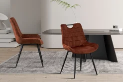 Eetkamerstoelen^Huisenthuis Stoel Nick – Set van 2 Roest