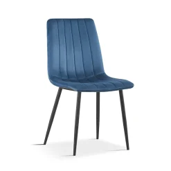 Eetkamerstoelen^Huisenthuis Stoel Nikkie – Set van 2 Blauw