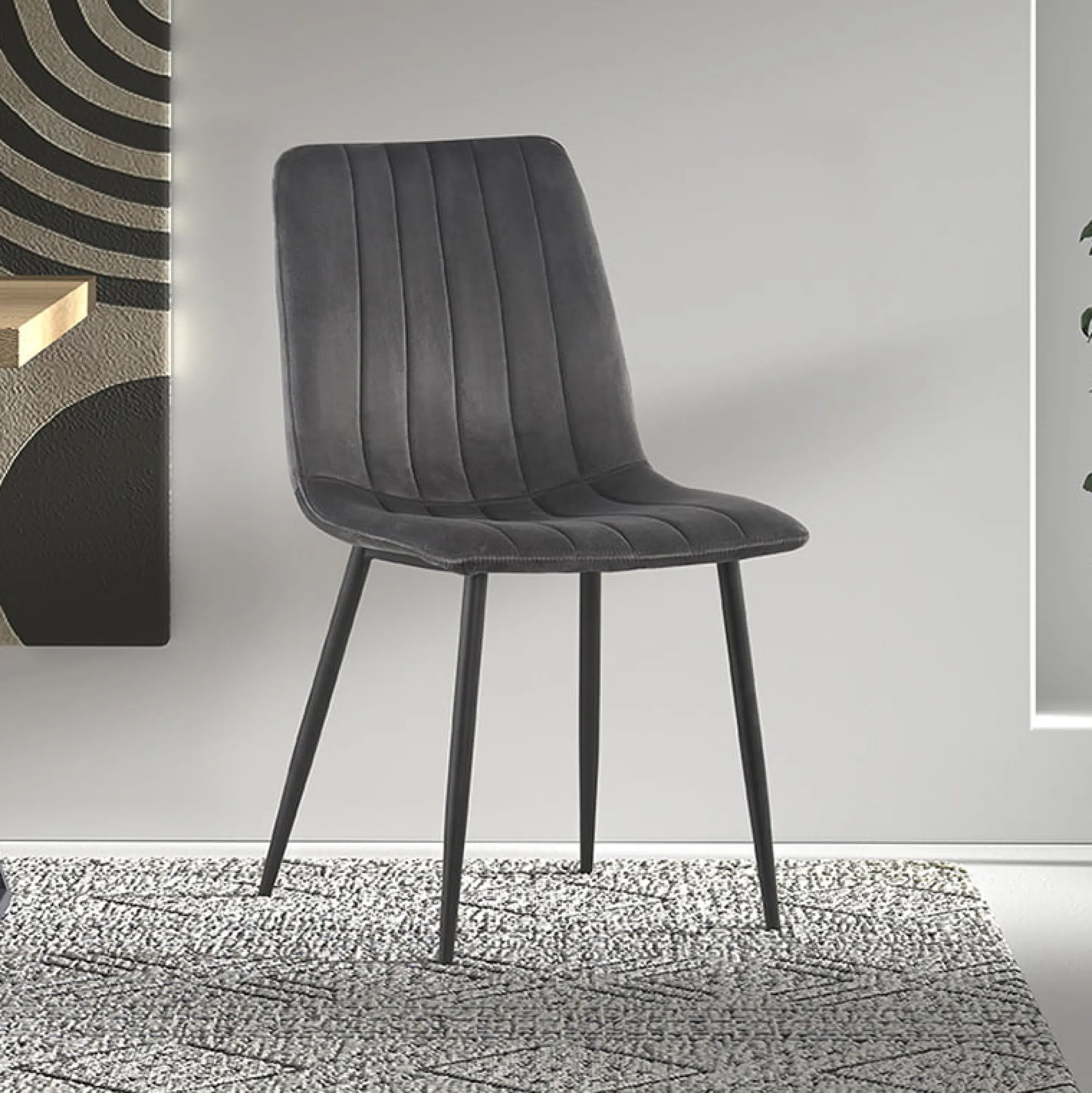 Eetkamerstoelen^Huisenthuis Stoel Nikkie – Set van 2 Grijs