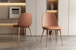 Eetkamerstoelen^Huisenthuis Stoel Noelle – Set van 2 Terracotta